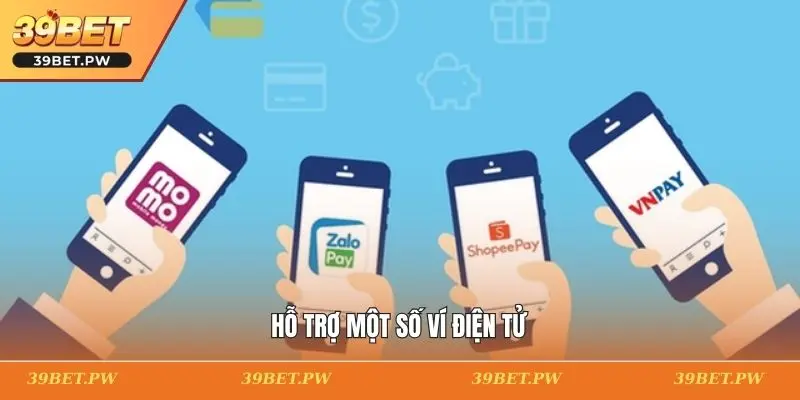 Hỗ trợ một số ví điện tử