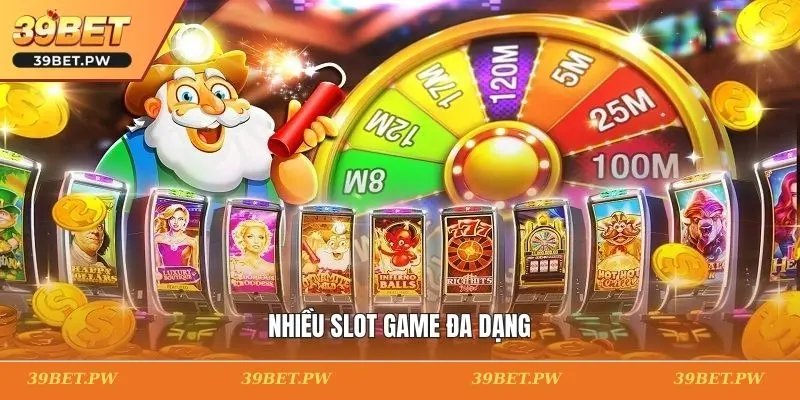 Nhiều slot game đa dạng